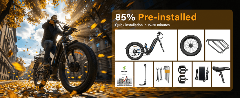 FREESKY Ranger AIR Dual Motor Electric Bike for Adults, 3500W 200NM Fast Ebike,105Miles Long Range E Bike,Full Suspension Electric Mountain Bike, 26'' Fat Tire Electric Bicycle for Man Womens Hunters