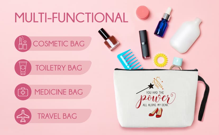 Friends TV Show Christmas Wedding Birthday Gift for Friend, BFF Sister - I'LL be There for YOU Friends Jztco Bestie Gifts for Women Makeup Bag, Friendship Gifts for Women B09NK25NXW