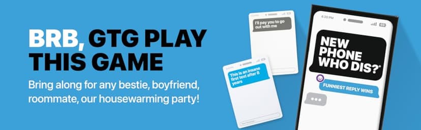 New Phone, Who Dis? by Relatable – Offline Text Message Party Game - Spicer Edition Party Game, Funny Social Icebreaker for Groups, and Summer Fun for Game Night, Includes 50 Inbox & 250 Reply Cards
