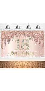 11Pcs 18th Birthday Decorations Kit for Boys Men, Blue Sliver Happy 18th Birthday Banner, Awesome Since 2007 Centerpieces Swirls Party Supplies, Eighteen Bday Banner Ceiling Table Topper Sign