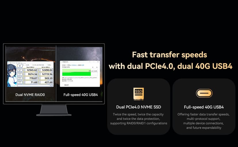MINISFORUM Venus UM790 Pro Mini PC AMD Ryzen 9 7940HS up to 5.2 GHz 32 GB DDR5 1 TB SSD Radeon 780M Graphics, 4X USB3.2, 2X USB4, 2X HDMI 2.1, PCIe4.0x2, BT5.3, RJ45 2.5G