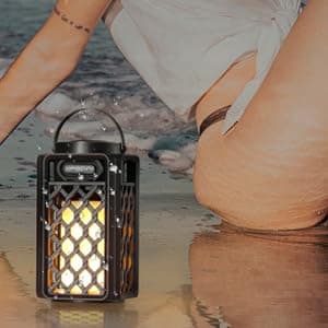 Outdoor Bluetooth Speakers Waterproof Portable Led Flame Speaker with Torch Atmosphere 10w Enhanced Bass for Patio Porch Garden Home Backyard Decor, Gifts for Men Women Couples Dads Moms