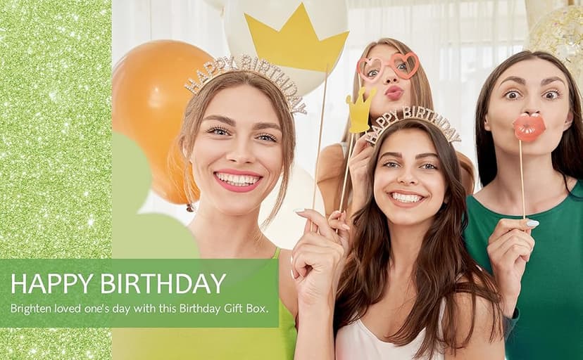 Birthday Gifts for Women, 12pcs Happy Birthday Gift Basket for Women Unique Gifts Set Ideas Relaxing Birthday Box w/ Blanket for Her Mom Best Friends Female Sister Coworker Her Friendship