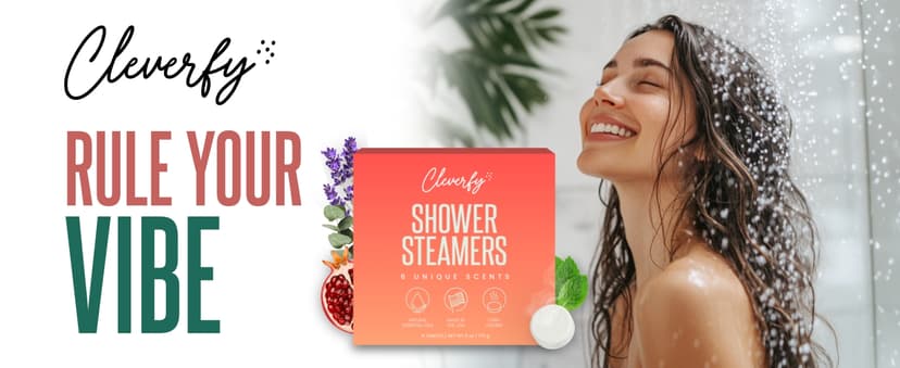 Cleverfy Shower Steamers Aromatherapy for Women and Men – Self-Care Shower Bombs for Stress Relief and Relaxation – 6 Tablets
