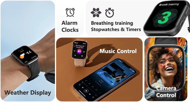 MorePro Health Fitness Tracker with 24/7 Heart Rate/Blood Pressure Monitor, Blood Oxy-gen/Sleep Tracking, 120+ Sports Activity Tracker, Smart Watch (Make/Answer Call) with Step Counter for Women Men