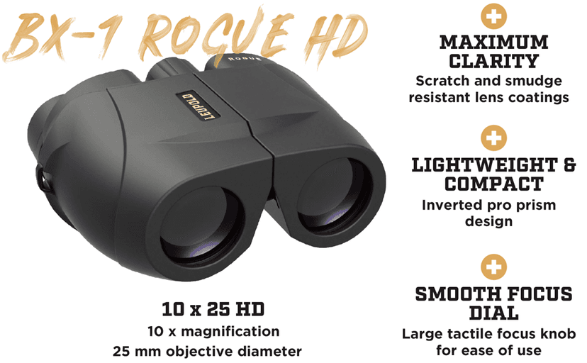 Leupold BX-1 Rogue Binoculars, 10x25mm (59225)