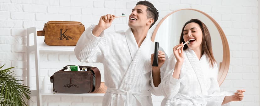 Janhavi Personalized Toiletry Bag for Men, Gifts for Boyfriend, Toiletry Bag For Shower Caddy,Personalized Initials & Mountain, Mens Toiletry Travel Bag, Travel Essentials for Men (Brown J)