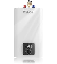 Tankless Water Heater Propane with Digital Display, 3.66 GPM 14L Portable Instant Hot Gas Water Heater with Overheating Protection for Indoor and Camping,85300 BTU