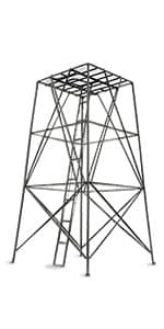 Guide Gear 6 Foot Tripod Hunting Tower Blind, 2-Man Stand Elevated, Hunting Gear Equipment Accessories, 4 by 4