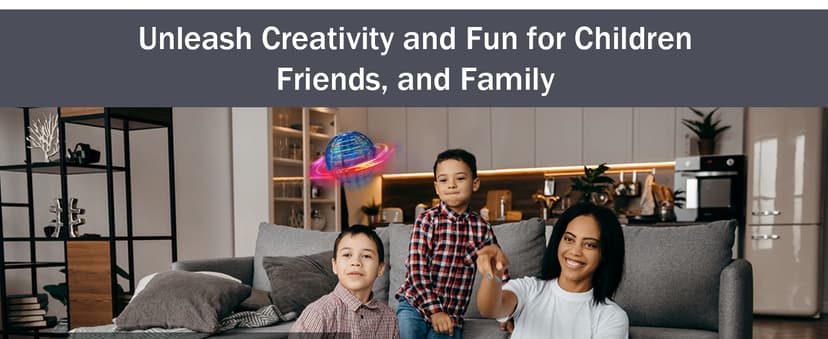 Ivtivfu Flying Orb Ball (Blue, 2026 Upgraded) with Dazzling Lights, Magic Hover Spinner, Cool Boomerang Drone, Floating Cosmic Globe, Kids Toys Gifts for 6 7 8 9 10 Year Old Boys Girls