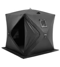 VEVOR Portable Pop-Up Tent, 1-8 Person Insulated Shelter, Large Fishing Area, Hub-Style Shanty for Winter Fishing, Waterproof Oxford Ice Cube with Anchors/Ropes/Carrying Bag