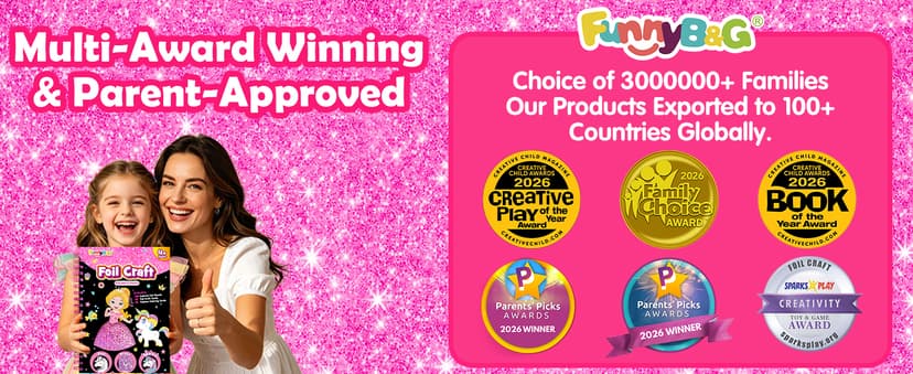 Mess-Free & No-Glue Activity,Kids Ages 4-10 Create 16 Sparkly Princess Unicorn Pictures,Halloween Toy & Birthday Gift for Kid FUNNYB&G Foil Art Craft Kit for Kids, Halloween Crafts Gift Toy for Kids B0DK6DYYD8