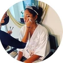 EPLAZA Women's One Size Silver Rhinestones Bride Bridesmaid Short Satin Robes for Wedding Party Getting Ready