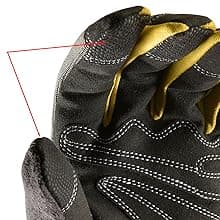 Wells Lamont FX3 Insulated Synthetic Leather Winter Work Gloves for Men – Warm 3M Thinsulate, Fleece-Lined, Touchscreen – Water-Resistant, Reinforced Palm, Adjustable Wrist – Green, Large (7794L)