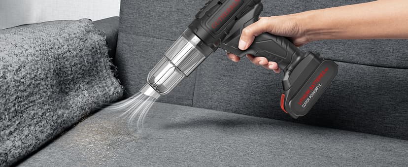 Car Vacuum Portable Cordless, 40,000Pa High Power Dust Buster, Rechargeable Battery Powered Vacuum Cleaners for Office,Home, Car, Pet Hair, Keyboard,Black