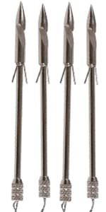 Archery Broadheads, 3PCS 4 Fixed Blade Turkey Hunting Broadheads 200Gr Arrowhead Stainless Steel Bow and Arrow Hunting Tips