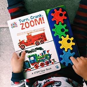 World of Eric Carle, Turn, Crank, Zoom! A STEM Gear Sound Book - PI Kids 1503735990