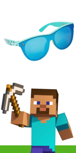 ARKAID Official Minecraft Boys Sunglasses | UV400 | One Size Fits Most Kids