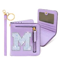 COSHAYSOO Green Belt Bag Crossbody Initial Fanny Pack Preppy Trendy Stuff for Teen Flower Girls 5 6 7 8 9 10 Year Old Personalized Cute Wedding Party Bridesmaid Birthday Easter Gift Letter M