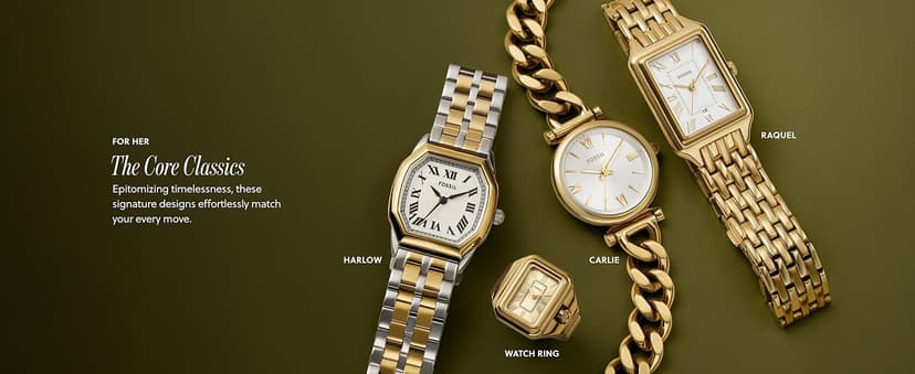 Fossil Women's Carlie Quartz Stainless Steel Three-Hand Watch