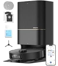 DREAME C20 Plus Robot Vacuum, 90 Days Self-Emptying Robot Vacuum and Mop Combo, 6000Pa Suction Robotic Vacuum, LiDAR Navigation, APP/Voice Control, Robot Vacuum Cleaner for Pet Hair/Carpet/Hard Floor