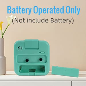 Lamisola Small Analog Travel Alarm Clock, Battery Operated Desk Table Shelf Clock for Kids, Quieter Bedside Alarm Clocks for Bedrooms Bathroom Living Room Kitchen, Black