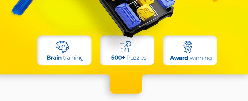 GiiKER Super Slide Puzzle Games, Original 500+ Challenges Brain Teaser Puzzle, Toys for Kids Teens, Travel Games Birthday Gifts Stocking Stuffers for Boys Girls, Activities for Road Trips