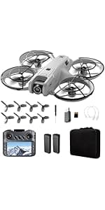 FPV Drone with Camera and VR Glasses, Brushless Motor Optical Flow Cool LED Lights Drones Dual Camera Switch RC Quadcopter 2 Batteries VR Drones for Beginners Adults X226 Drone