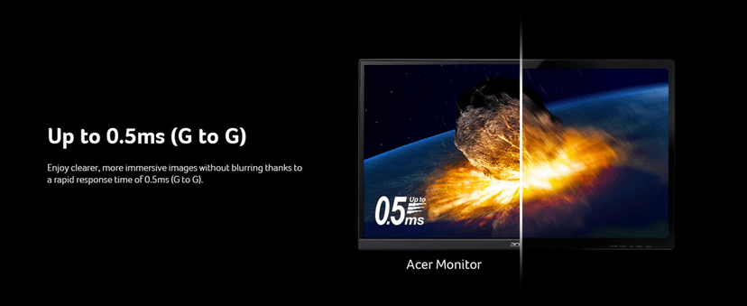 Acer Nitro 27" WQHD 2560 x 1440 PC Gaming IPS AMD FreeSync Premium | Up to 240Hz Refresh | Up to 0.5ms | DisplayHDR 400 | sRGB 99% | 1 x Display Port 1.4 & 2 x HDMI 2.1 | XV272U W2bmiiprx