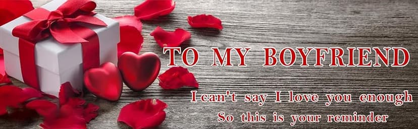 Yobent I Love You Boyfriend Gifts, Personalized Boyfriend Birthday Wedding Anniversary Present from Grilfriend