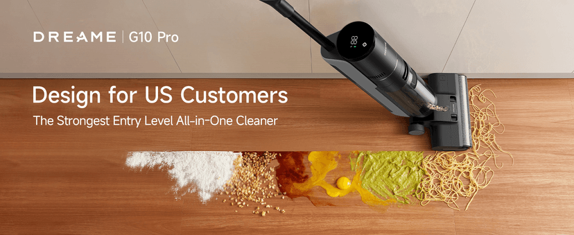 DREAME G10 Pro Wet Dry Vacuum Cleaner, Vacuum Mop All in One with Auto Self-Cleaning, Floor Cleaner Machine for Hard Floor, 35 Mins Runtime, Edge Cleaning, Self-Propelled Vacuum Mop Combo