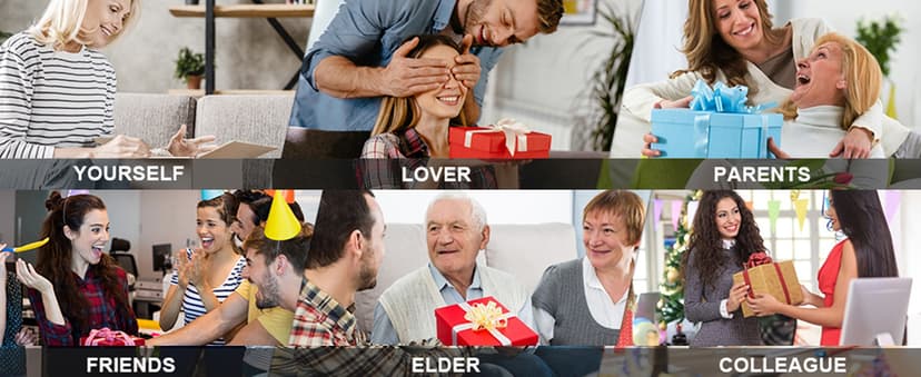 ANERIMST Unique Gifts for Men, Outdoor Bluetooth Speaker Waterproof Wireless with Torch LED Light, Birthday Gift for Boyfriend Him Dad, Cool for Garden, Patio, Outside (Black)