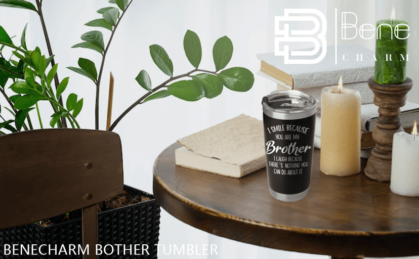 Brother Gifts - Christmas, Birthday, Father's Day Tumbler Coffee Cup from Sister