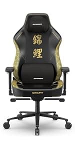 DXRacer Master XL Video Gaming Chairs for Adults, Ergonomic Reclining Computer Gaming Chair, Racing Style Height Adjustable (EPU Leatherette, Black Line)