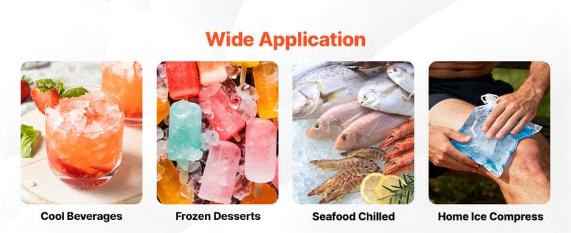 VEVOR Countertop Ice Maker, 33 lbs per Day, Self-Cleaning Portable Machine with Scoop, Drawer-Style Ice Access, Nugget Ice-Making Machine with Chewable ICES for Home, Kitchen, Office, Bar & Party