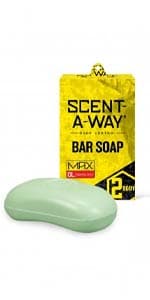 Hunters Specialties Scent-A-Way MAX Liquid Body Soap & Shampoo - Odorless Green Soap Scent Eliminator for Hunters, Trappers, Anglers, and Campers - 24 OZ