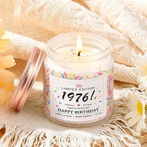 50th Birthday Gifts for Women Her Happy 50th Birthday Gifts for Women Vintage 1976 Cool 50 Year Old Gift Ideas for Woman Best Funny Fifty Bday Gift Unique Turning 50 and Fabulous Bday Decorations B0H5VGLS8L
