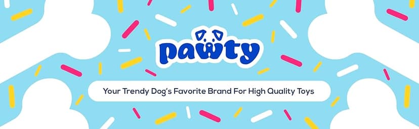 Birthday Bone Interactive Dog Toy - Interactive Tug Rope Pet Toy - Cute Unique Design Party Birthday Gift - Small Medium Puppy - Durable Chew Resistant Plush Toy with Squeaker for Teething (White)