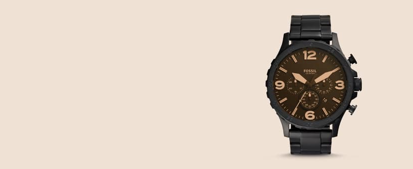 Fossil Men's Nate Quartz Stainless Steel Chronograph Watch