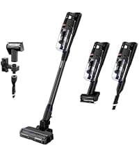Bissell PowerClean 200W Self-Standing Cordless Vacuum w/Tangle Free Brush Roll, Removeable Battery, Wall Mount, Upholstery Tool & Bright Headlights, 4173