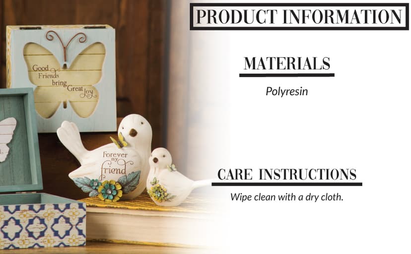 Pavilion Gift Company 41044 Simple Spirits Forever My Friend Bird Figurine, 3-1/2-Inch