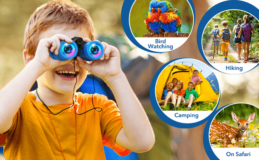 Toys for 3-7 Year Old Girls: LET'S GO! Binoculars for Kids Bird Watching|Camping|Hiking 3 4 5 6 7 8 Year Old Girl Boy Birthday Gifts Outdoor Toy for Kid Ages 4-6 Toddler Gift Stuffers B0C2CXZYPL
