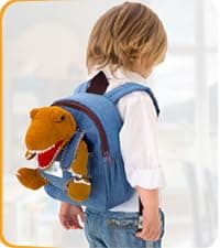 2-in-1 Dinosaur backpack, Dinosaur Toys for Kids 3-5, 2-4 in Gift-Ready Box, 2 Year Old Boy Birthday Gift & Christmas Naturally KIDS Toddler Backpack w. Plush Dinosaur Toy, Kids Gift 2 3 4 5 B07WG9G1H3