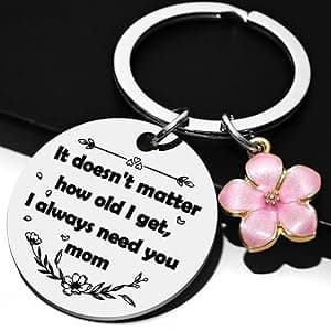 Mother's Day Mom Gifts,Daughter Son for Mom Birthday Christmas Meaningful Gifts,Unique Keepsakes Keychain