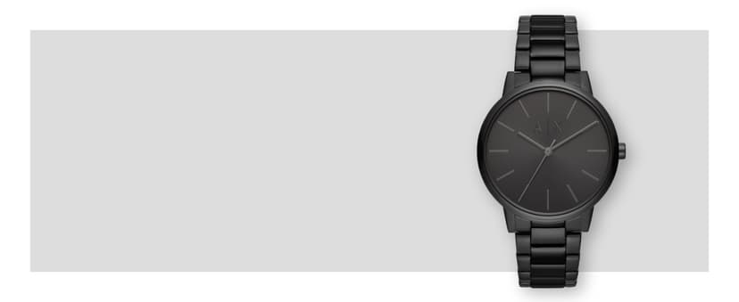 A|X Armani Exchange Men's Watch with Three-Hand Analog Display and Stainless Steel or Leather Band, Watch for Men