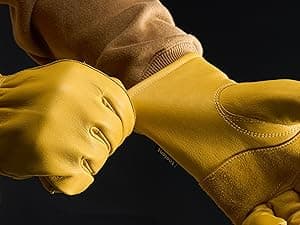 toolant Winter Work Gloves for Men, Insulated Leather with Water Resistance and Abrasion Protection for Cold Weather