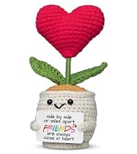 Friendship Gifts For Women, Friend Gift Ideas, Emotional Support, Sunflower Decor, Handmade Keepsake, Soft Yarn Texture OASSIE Best Friend Birthday Gifts for Women - Positive Crochet Sunflower B0FNVGXPQ1