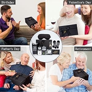Birthday Gifts for Men Premium Gifts Baskets for Him Gifts Basket Ideas Set Thank You Gifts Man Retirement Gifts Father Birthday Presents for Dad Husband Boyfriend Box Christmas Gifts Baskets