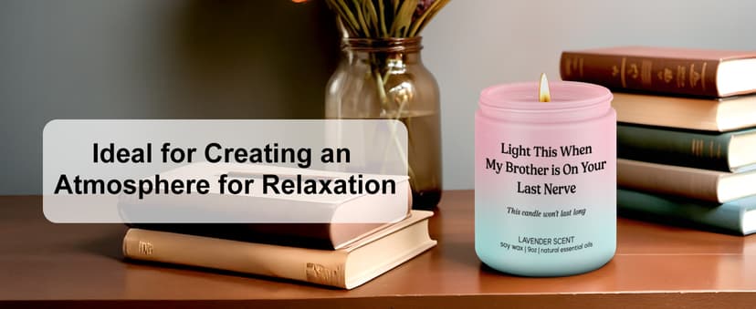 LEADO Scented Candle - Sister in Law Gifts - Funny Bridal Shower, Wedding, Christmas, Birthday Gifts for Sister in Law, Brother, Brothers Girlfriend, Bride - Happy Birthday Present Ideas for SIL