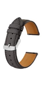 BISONSTRAP Men's Watch Bands, Hand-Stitched Leather Watch Straps, Quick Release, 18mm 19mm 20mm 21mm 22mm